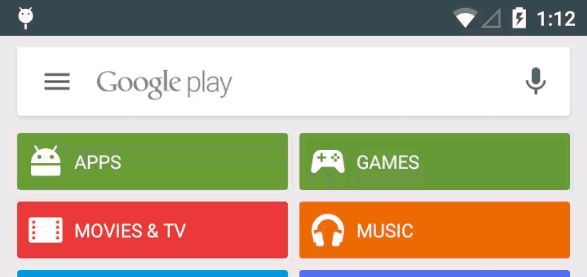 Fotografía - [Mise à jour: La fonction Rechercher maintenant] Play Store Android Pour Obtient Search Bar Avec Hamburger flip Dans Update Server-Side